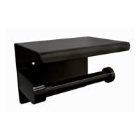 Toiletrolhouder met Plateau Boss & Wessing RVS Mat Zwart Boss & Wessing - thumbnail