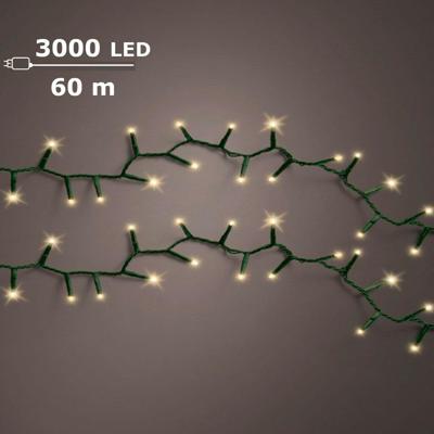 Lumineo LED Compact 3000 LEDs 60 m Groen Soft Gold Licht