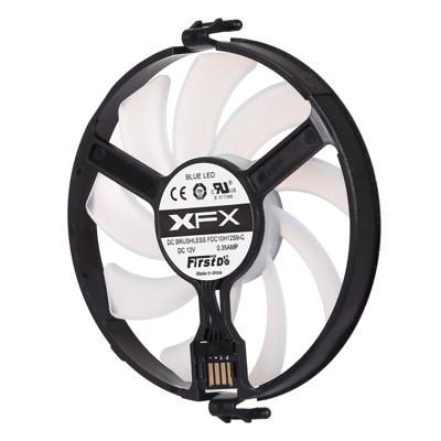 GPU Cooler grafische kaart ventilator VGA kaarten blower koeler voor XFX RX470 RX480 met rood licht