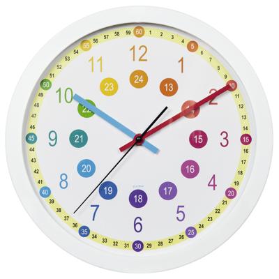 Hama wandklok voor kinderen easy learning diameter 30 cm geluidsarm