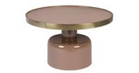 Zuiver Ronde Salontafel 'Glam' 60cm, kleur Roze - thumbnail