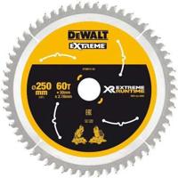 DeWALT Cirkelzaagblad voor Hout | Extreme Runtime | Ø 250mm Asgat 30mm 60T - DT99573-QZ - thumbnail