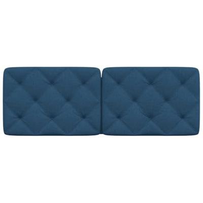 Hoofdbordkussen 120 cm stof blauw
