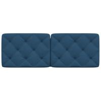 Hoofdbordkussen 120 cm stof blauw - thumbnail