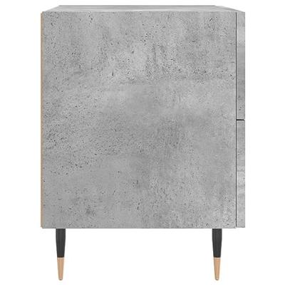 Nachtkastjes 2 st 40x35x47,5 cm bewerkt hout betongrijs