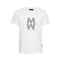 Matinique T-shirt MAslubon met printopdruk wit - thumbnail