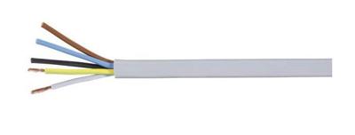 LAPP 1601126 Geïsoleerde kabel H05VV-F 5 x 2.5 mm² Wit per meter