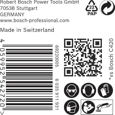 Bosch Accessoires Expert C470 schuurpapier voor deltaschuurmachines 93 mm, K400 50-delig - 1 stuk(s) - 2608900934 Bosch Accessoires Expert C470 schuurpapier voor deltaschuurmachines 93 mm, K400 50-delig - 1 stuk(s) - 2608900934