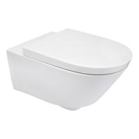 Wandcloset Wiesbaden Metro met Zitting Diepspoel Wit - thumbnail