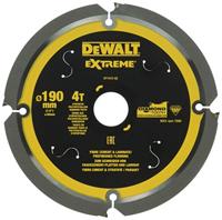 DeWALT Cirkelzaagblad voor Cementplaten | Extreme | Ø 190mm Asgat 30mm 4T - DT1472-QZ - thumbnail