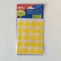 Apli mapje permanent 19mm rond geel 100x - thumbnail