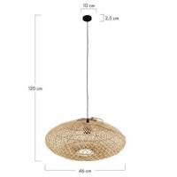 DKNC - Hanglamp Terni - Rotan - 46x46x20cm - Beige - thumbnail