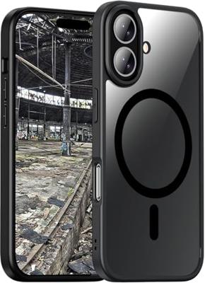 JT Berlin BackCase Pankow Hybrid Backcover Apple iPhone 16 Plus Zwart, Transparant MagSafe compatible