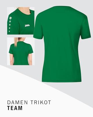 JAKO 4233D Shirt Team Km Dames - Sportgroen - 38