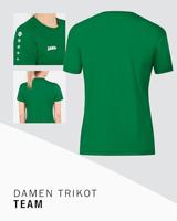 JAKO 4233D Shirt Team Km Dames - Sportgroen - 38 - thumbnail