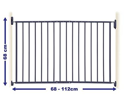 DREAMBABY Veiligheidshek ARIZONA EXTENDA - Te schroeven - L 68/112 cm - Grijs