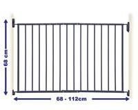 DREAMBABY Veiligheidshek ARIZONA EXTENDA - Te schroeven - L 68/112 cm - Grijs - thumbnail