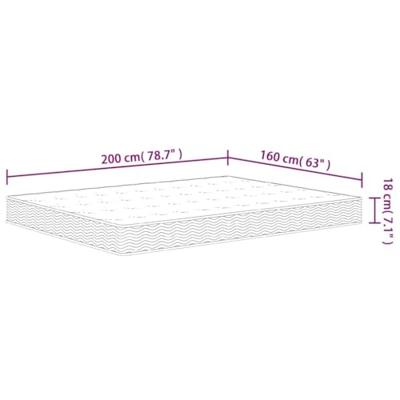 Binnenveringmatras middelhard 160x200 cm - thumbnail
