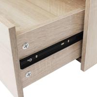 Dressoir met 4 lades 60x30,5x71 cm eikenkleur - thumbnail