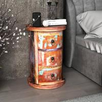 Kast met 3 lades massief gerecycled hout - thumbnail