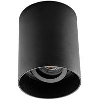 Opbouwspot GU10 - Pragmi Luxina Pro - Opbouw Rond - Mat Zwart - Aluminium - Verdiept - Kantelbaar - Ø90mm - thumbnail