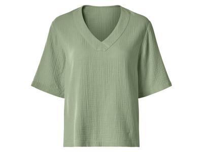 ESMARA Mousseline dames top (Groen, S) ESMARA Mousseline dames top (Groen, S)