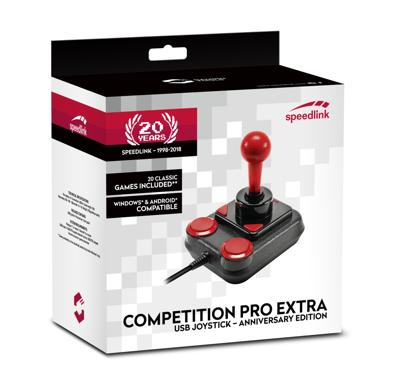 SpeedLink Competition Pro Extra Joystick USB PC, Android Zwart, Rood SpeedLink Competition Pro Extra Joystick USB PC, Android Zwart, Rood