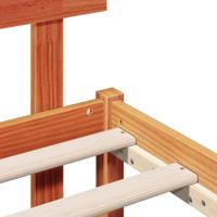 Bedframe met hoofdeinde Bruin 75 x 190 cm Massief grenenhout - thumbnail