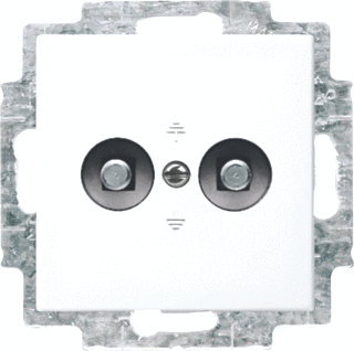 Busch-Jaeger 2095 UC-914 Potentiaalvereffening stopcontact Inzetstuk 2-voudig Busch-balance SI Alpine-wit 1 stuk(s)