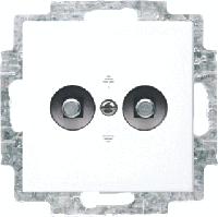 Busch-Jaeger 2095 UC-914 Potentiaalvereffening stopcontact Inzetstuk 2-voudig Busch-balance SI Alpine-wit 1 stuk(s) - thumbnail