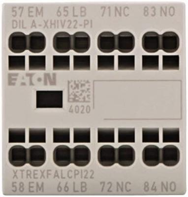 Eaton DILA-XHIV22-PI Hulpschakelblok 2x NO, 2x NC 4 A Met hulpcontact Geschikt voor merk (relais): Eaton 1 stuk(s)