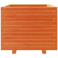 VidaXL Plantenbak 60x60x49,5 cm massief grenenhout wasbruin - thumbnail