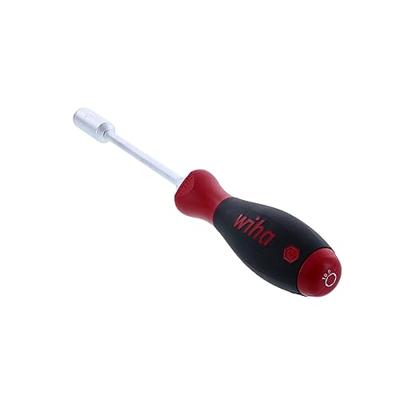 Wiha 347100 Schroevendraaier SoftFinish zeskantdopsleutel met ronde schacht en zeskantaanzet 10.0 mm x 125 mm - 01095