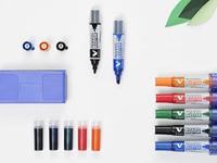 Whiteboardmarker pilot begreen rond m assorti - thumbnail