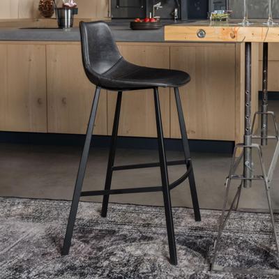 Dutchbone Franky barkruk H65 Black