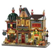 Lemax mrs. cratchit&apos;s christmas shoppes verlicht kersthuisje Caddington Village 2025 - thumbnail