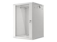 Lanberg WF01-6618-10S rack 18U Wandrek Grijs - thumbnail
