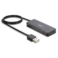 LINDY 42986 42986 USB-hub 4 poorten USB-A USB 2.0 480 MBit/s Zwart - thumbnail