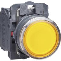 Harmony Xb5 Platte knop Rood Led 230/240V - thumbnail