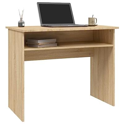 VidaXL Bureau 90x50x74 cm bewerkt hout sonoma eikenkleurig VidaXL Bureau 90x50x74 cm bewerkt hout sonoma eikenkleurig