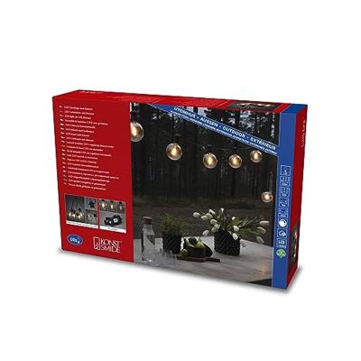 Konstsmide 2393-800 Party-lichtketting Buiten Energielabel: F (A - G) werkt op het lichtnet Aantal lampen 10 LED Barnsteen Verlichte lengte: 4.5 m Konstsmide 2393-800 Party-lichtketting Buiten Energielabel: F (A - G) werkt op het lichtnet Aantal lampen 10 LED Barnsteen Verlichte lengte: 4.5 m