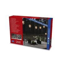 Konstsmide 2393-800 Party-lichtketting Buiten Energielabel: F (A - G) werkt op het lichtnet Aantal lampen 10 LED Barnsteen Verlichte lengte: 4.5 m - thumbnail