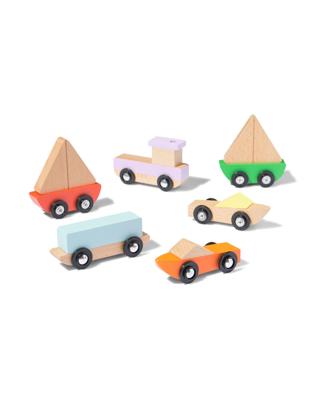 HEMA Houten set boten - 6 stuks