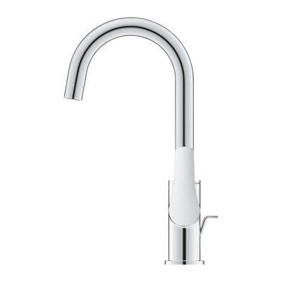 GROHE Eurosmart waterbesparende wastafelkraan l-size met trekwaste chroom 23537003
