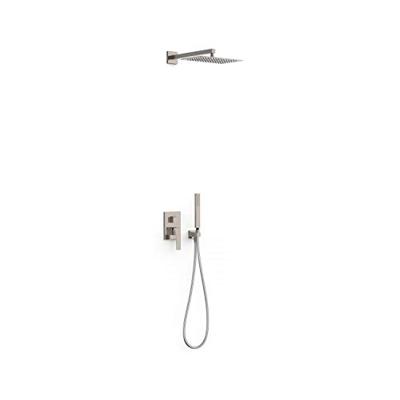 Regendouche set Tres Slim | Inbouw | Mengkraan | 2-weg | Vierkant | RVS look