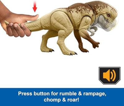 Jurassic World Rebirth Rumble 'N Rampage Distortus rex actiefiguur - thumbnail