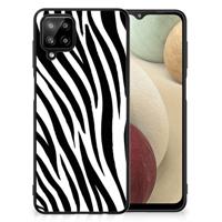 Samsung Galaxy A12 Dierenprint Telefoonhoesje Zebra - thumbnail