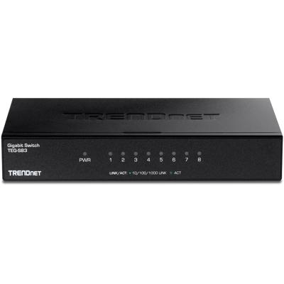 Switch Trendnet TEG-S83 Zwart
