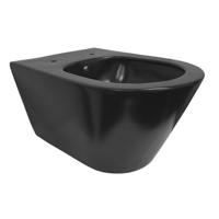 Stereo wandcloset rimless met bidet functie mat zwart - thumbnail