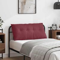 VidaXL Rugkussen wijnrood 100 x 19 x 50 cm stof - thumbnail